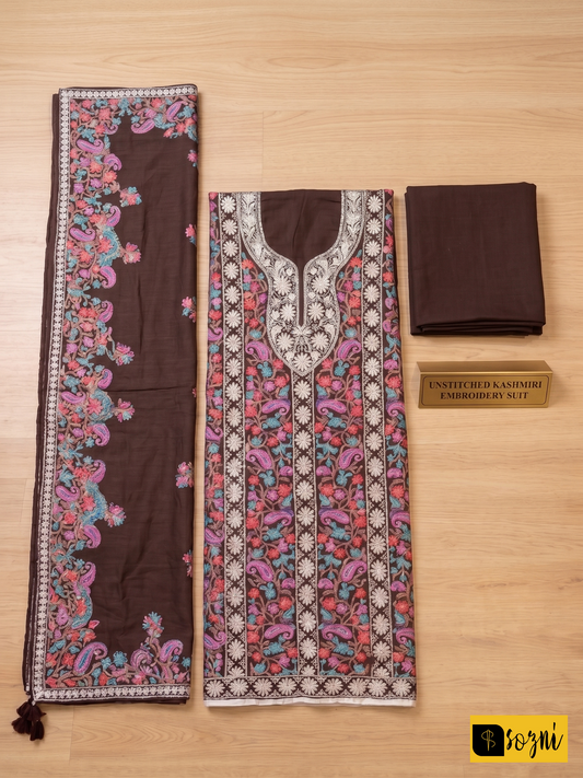 Aari and zari work suit
