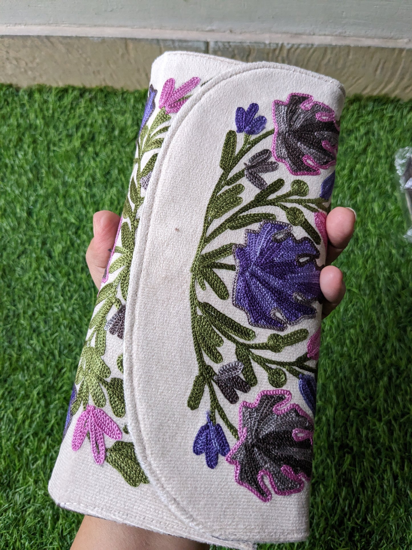 Floral Purple Clutch