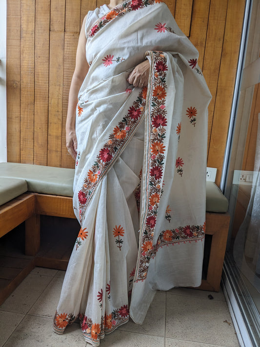 Aariwork Silk Saree