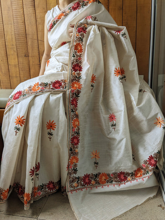 Aariwork Silk Saree