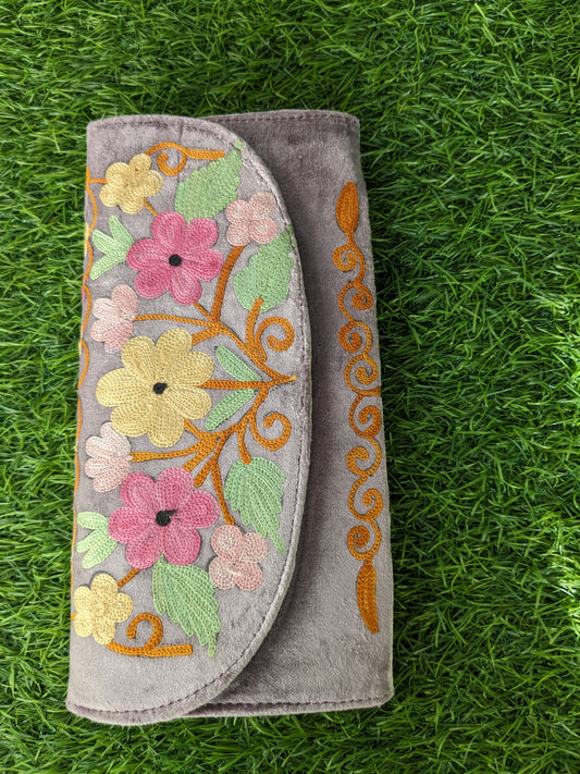 Lavender Floral Clutch