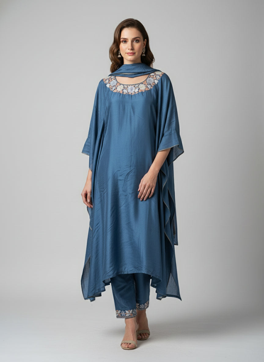 Silk Kaftan dress