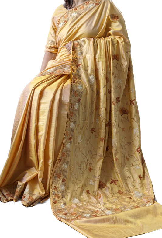 Aariwork Silk Saree